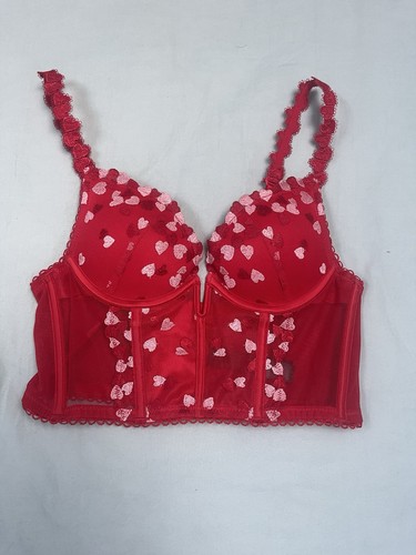 Red heart corset top - top, size