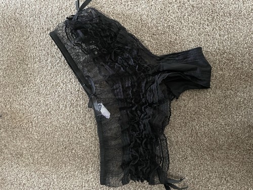 Black frilly yummy - frilly, 3xl