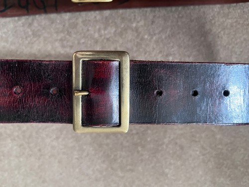 British army leather waist - army,
