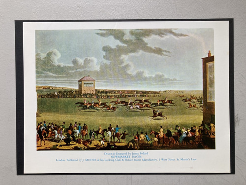 Vintage horse racing - vintage, print