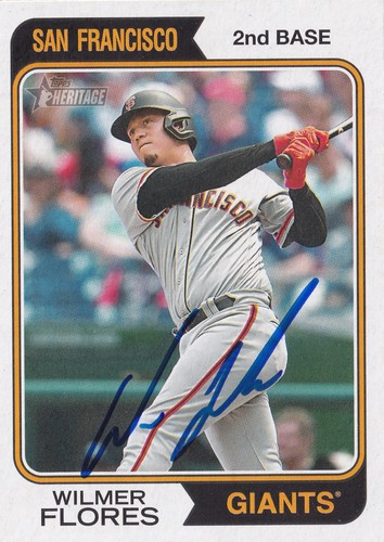 Wilmer flores signed auto - wilmer,