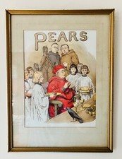 Rare Antique Pears Soap Advert