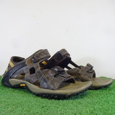 Merrell Sandal Size 9 Men's Brown Kahuna III 3 Strap Hook & Loop Casual Shoes