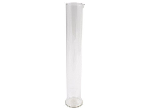 Glass trial jar with lip - trial,