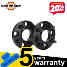 2x15mm Black Hubcentric Wheel Spacers 4x108mm 63.4mm For Ford Fiesta MK6 MK7