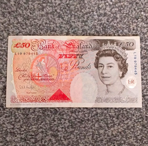 Bank england 50 1994 - england, £50