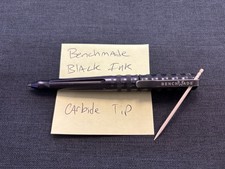 Benchmade Tactical Pen With Black Ink 1101-2 Rare Carbide Tip Used