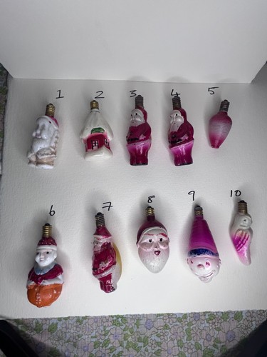 Vintage christmas light bulbs - light,