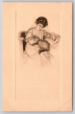 Lovely Victorian Lady Sits In