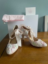 Diane Hassall Embellished Wedding Bridal Shoes Size 5
