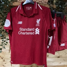 Liverpool Football Clue New Balance Football Kit Size XL Age 11-12 Years