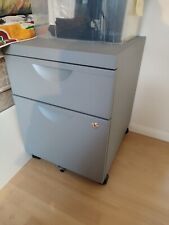  2 Drawer Size Metal Filing Cabinet Home & Office in Grey pedestal - e14