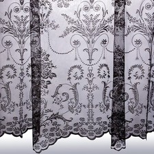 Victoria black net curtains - net, ~