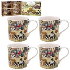 Set of 4 Border Collie & Sheep