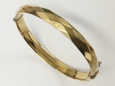 Vintage 20 Micron Rolled Gold Bangle Circa 1950 16.8g