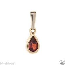 9ct Gold Small Teardrop Garnet