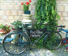 Picture postcard bicycle - picture, postcard;