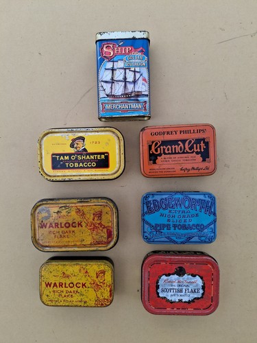 Vintage tobacco tin lot - vintage,