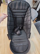 iCandy Peach 6 Seat Fabric Black Twill