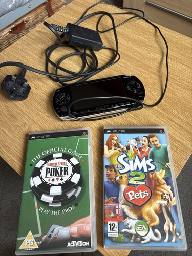 Sony psp black handheld game - black,