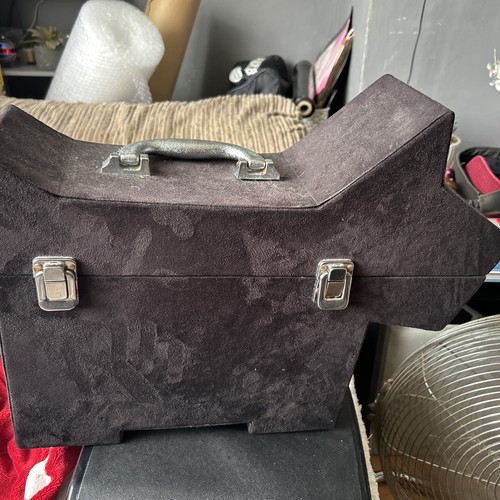 Radley black velvet storage - black,
