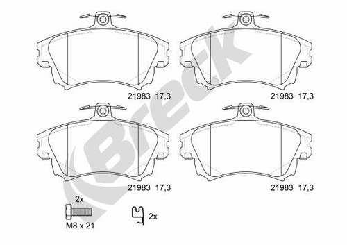 New brake pad set - pad,