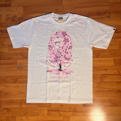 Bape white sakura - bape, cherry