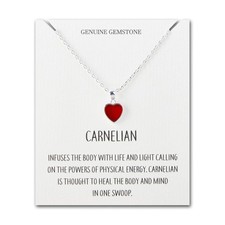 Carnelian Gemstone Heart