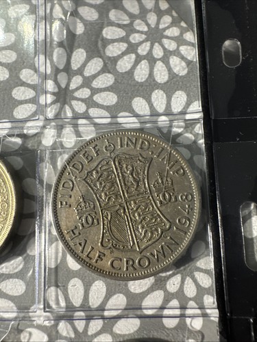 1948 half crown coin - half,