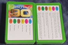 100 CARDS TRIVIAL PURSUIT 1990S  EDITION  1990-93  600 QUESTIONS