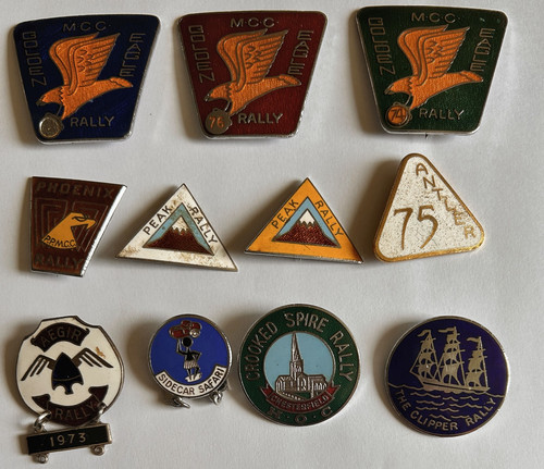 Motorcycle rally pin - motorcycle, badges