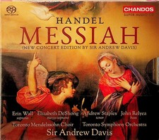 HANDEL Messiah ANDREW DAVIS Concert Edition Erin Wall/DeShong 2 x SACD NEW 2016