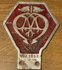 Vintage 1930-66 Red AA Commercial Vehicle Badge Automobile Association V111853