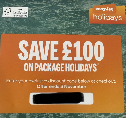 Easyjet voucher for 100 - easyjet:, £100