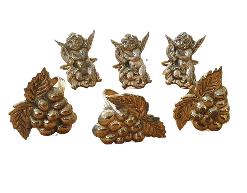 Vintage napkin rings - , solid