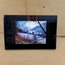 SONY DPF-W700 DIGITAL PICTURE FRAME 7" BLACK TESTED GOOD CONDITION