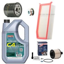 SERVICE KIT FOR RENAULT CLIO 1.5 DCI MK4 5L C4 5W30 & AIR OIL BOSCH FUEL