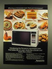 1987 Panasonic Gemini Microwave Ad - Why Buy A Oven That Just Microwaves