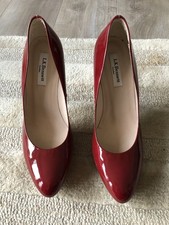 LK Bennett Red Patent Court
