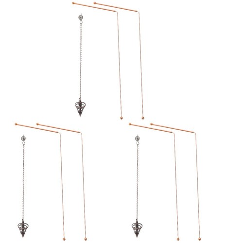 Reusable brass dowsing rods - brass,