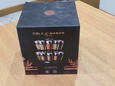 COLE & MASON CAMBRIDGE 20 JAR HERB AND SPICE CAROUSEL