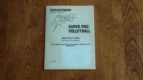 Intellivision spiker manual - intellivision,