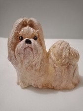 Handmade Plaster Shitzu dog