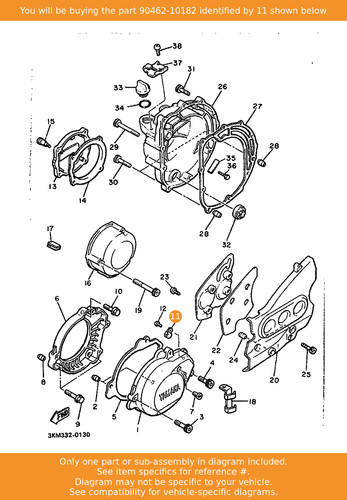 Yamaha clamp 90462 - clamp,, 90462-10182