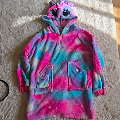 Girls unicorn tie dye - unicorn, fleece