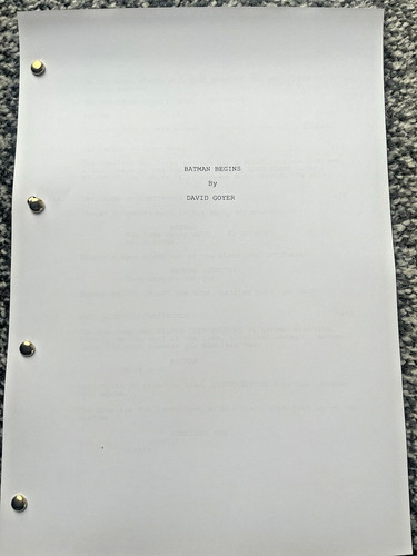 Batman begins film screenplay - film,