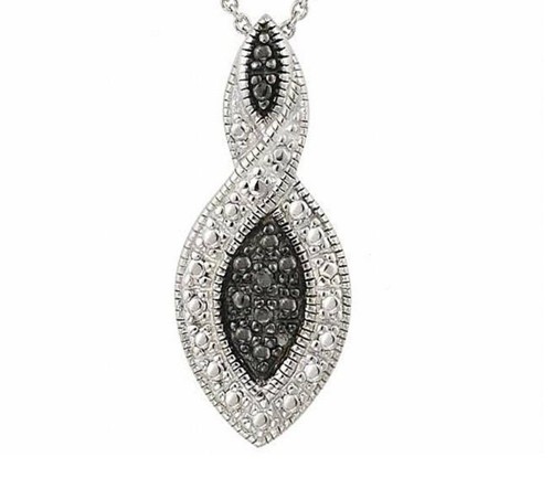 Silver gorgeous black diamond - black,