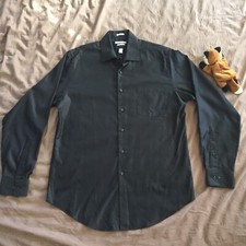Van Huesen Black Button Down