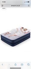 Sable SA-HF034 Double Inflatable Air Bed with Built-In Electric Pump White/Blue