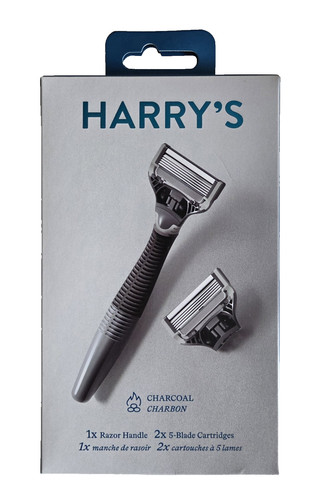 Harrys charcoal razor handle - harrys,